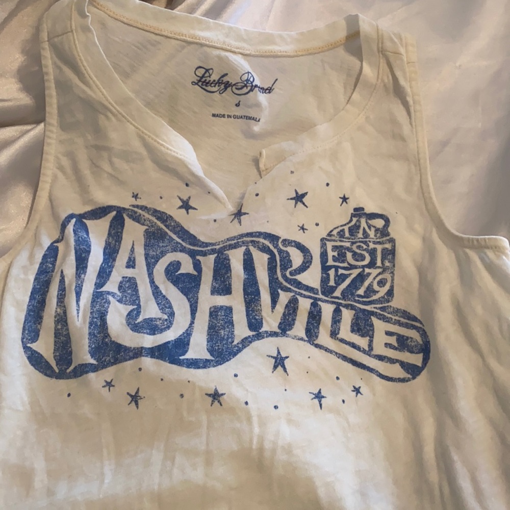 Lucky Brand Nashville Top White Size: Small